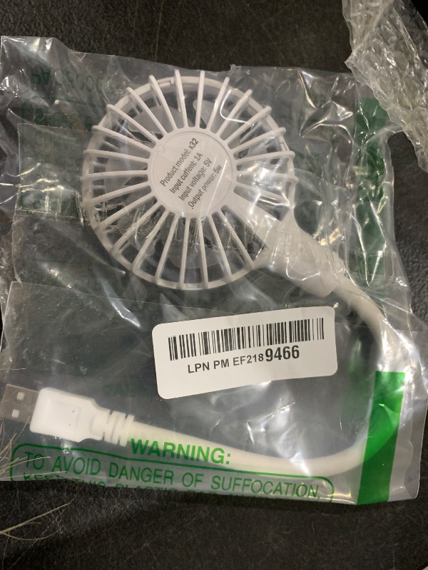 Photo 1 of USB Fan, Mini Portable Fan for 360° Rotation, Small Personal Fan for Home Office, Desk Fan Compatible with All USB Outputs such as Laptop/Power Bank/Plug, Pocket Fan for Travel Commute(with switch)
