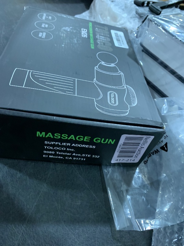 Photo 1 of TOLOCO Massage Gun, Deep Tissue Back Massage for Athletes for Pain Relief, Percussion Massager with 10 Massages Heads & Silent Brushless Motor, Gifts for Fathers Day, Black