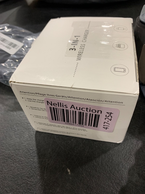 Photo 1 of Wireless Charging Station,3 in 1 Charging Stand Made for Apple Watch Ultra 10 9 8 7 6 SE 5 4 3,Fast Wireless Charger Made for iPhone 16/15/14/13/12/11/X,for AirPods Pro(with Adapter)