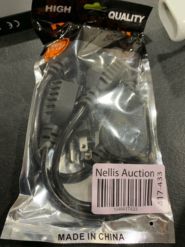 Photo 1 of KUNCAN 3-Way Splitter Extension Cord - 3 Prong 1 to 3 Way Power Splitter, 1FT 18AWG 10A/1250W, NEMA 5-15P to 3X NEMA 5-15R Y Style 3-Outlet Extension Cord for Home, Room, Office(Black 1-Pack)