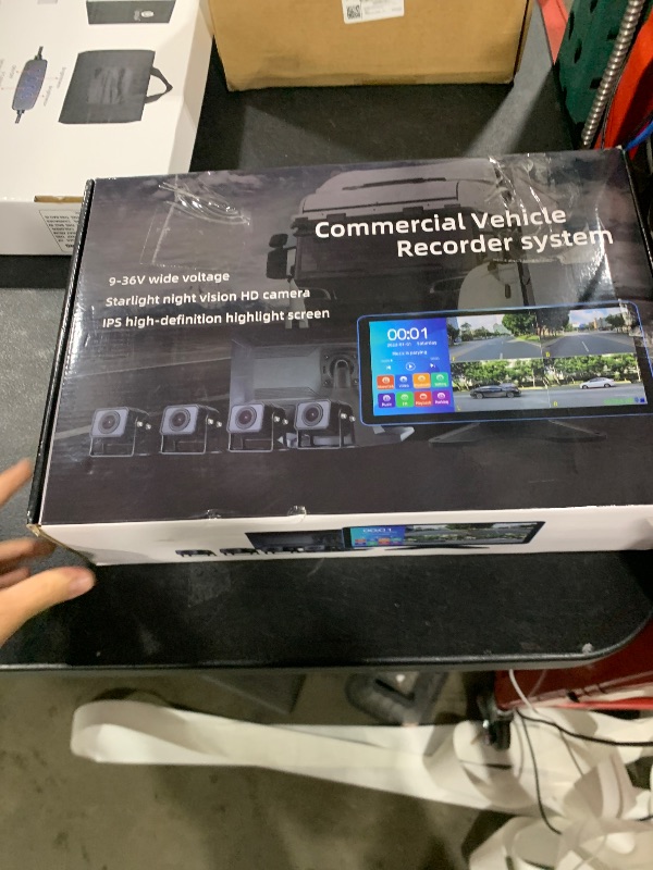 Photo 1 of ASLONG 10.36" Wireless CarPlay Screen for Car & 4K 4CH Dash Cam with Android Auto, Portable HD Touchscreen Car Stereo with 1080P Backup Camera, GPS Navigation Mirror Link for Semi Trailer Truck