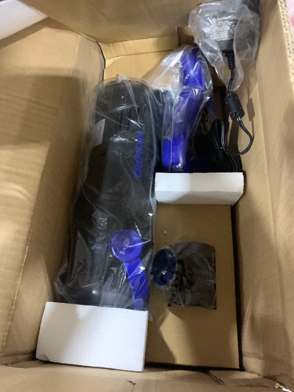 Photo 1 of Pool Vacuum for Above Ground Pool, 60W Handheld Rechargeable Pool Vacuum Cleaner with Pole & 18GPM Suction for Leaves, Debris, Dirt, Spa Vacuum for Hot Tub &Pools