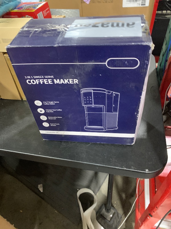 Photo 1 of SHARDOR 3 in 1 Single Serve Coffee Machine, K Cup Coffee Maker Compatible with Ground Coffee & Teas, 6 to 14oz Brew Sizes, 40oz Removable Water Tank, Descale Settings, White
