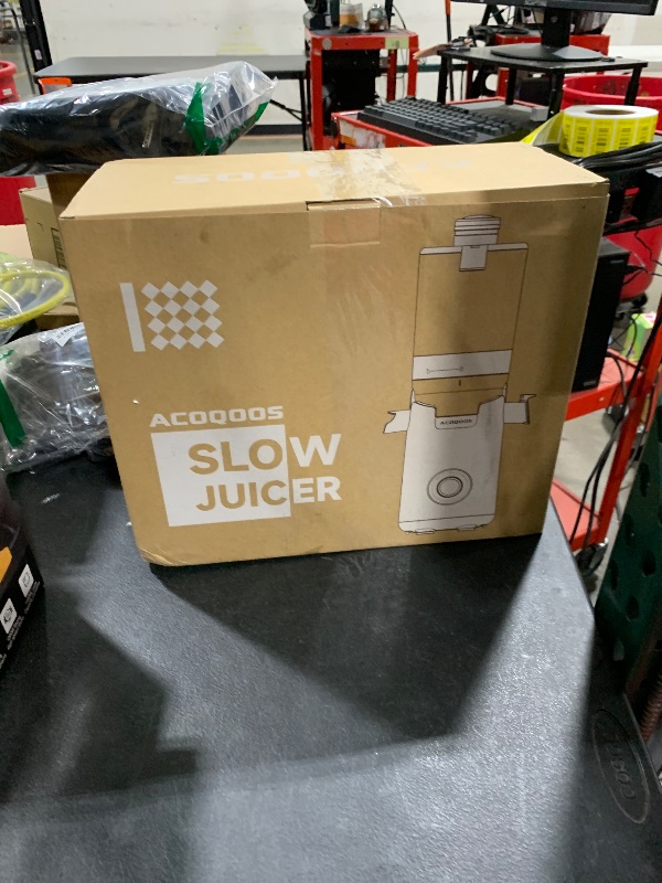 Photo 1 of ACOQOOS Juicer Machines, 5.3" Wide Chute for Whole Fruit and Vegetable,1.8L Auto-Feed Time-Saver, Slow Masticating High Yield, Easy to Clean Cold Press Juicer with 2 Cups