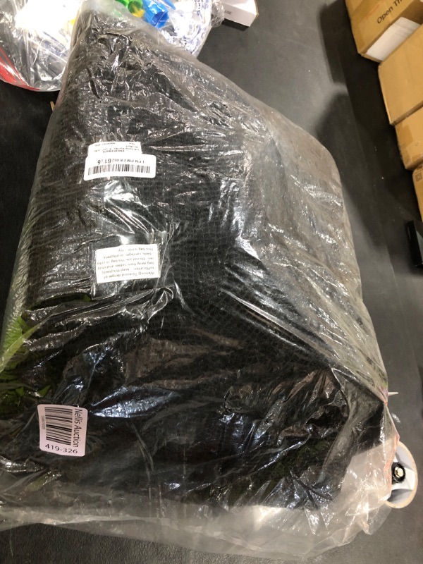 Photo 1 of 12ft Trampoline Net - Replacement Enclosure Safety Net for 8 Poles Round Frames Trampoline with Double Zipper and Protection Buckles
