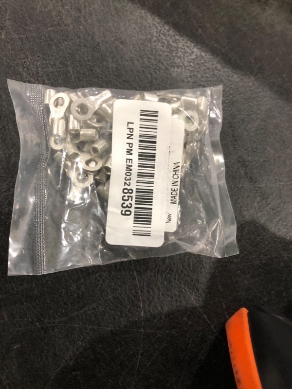Photo 1 of haisstronica 50pcs #10 Ring Terminals,AWG 12-10 Brazed Seam Non-Insulated Copper Wire Connectors