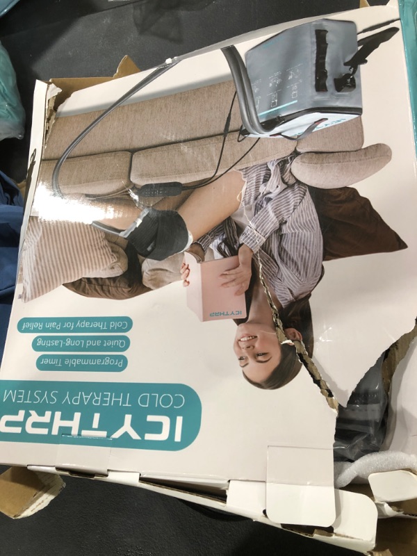 Photo 1 of ICYTHRP Cold Therapy Machine with Programmable Timer, Portable Ice Machine for Knee After Surgery, Knee Replacement Recovery System for Pain Relief w/Compression Pad for Shoulder, Hip and Ankle
