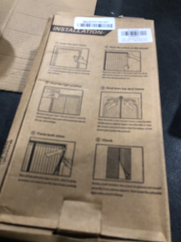 Photo 1 of Magnetic Screen Door,Self Sealing Magnets, Easy Install Screen Doors with Magnets,Pet & Kid Friendly- Fits Doors up to 36 x 80 Inches White