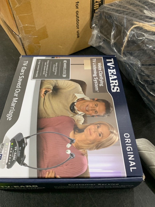 Photo 1 of TV EARS Analog Wireless Headset System, Wireless Headset, Ideal for Seniors & those with Hearing Difficulties, Plug N' Play RF Transmitter with Earbuds, Compatible with Analog TV - 5.0GHz