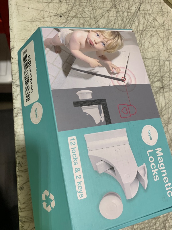 Photo 1 of Skyla Homes Magnetic Cabinet Locks Baby Proofing Child Safety - The Safest Quickest and Easiest Multi-Purpose 3M Adhesive Child Proof Latches, No Screws or Tools Needed (12 Pack)