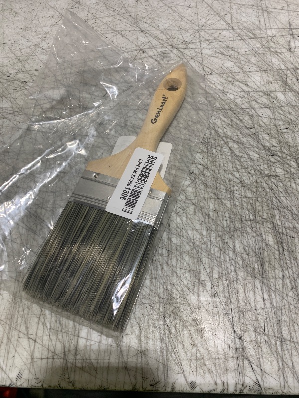 Photo 1 of Double Thick Chip Paint Brush, Wood Stain Brushes for Painting Walls and Fence Staining, Wooden Handle Masonry Paintbrush for Varnish, Paste, Gesso and Limewash (3 inch)