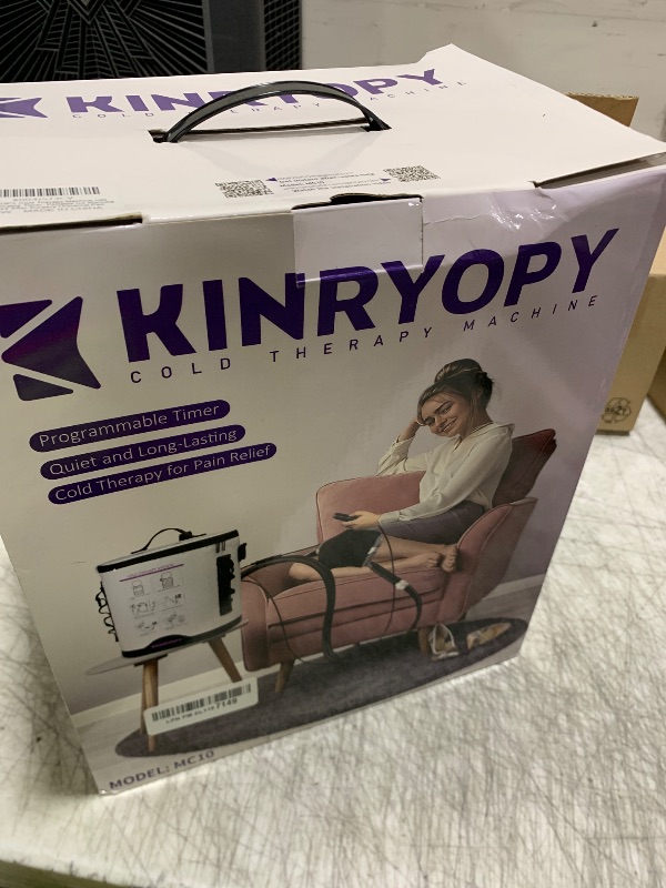 Photo 1 of Cold Therapy Machine with Programmable Timer, Portable Ice Machine for Knee After Surgery, Knee Replacement Recovery System, Cryotherapy Pain Relief w/Compression Pad for,Shoulder, Hip and Ankle