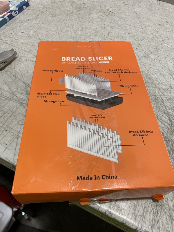 Photo 1 of Jumeihui Bread Slicer For Homemade Bread,Bread Slicer Guide For Width Is Adjustable And Replaced,Bread Loaf Slicer With Crumb Tray,Suitability For Homemade Bread, Bagels, Cakes