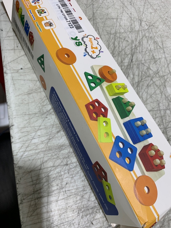 Photo 1 of Yetonamr Montessori Toys for 1 2 3 Years Old Boys Girls Birthday Gifts, Wooden Sensory Toys for Ages 2-4 Kids Baby, Toddler Learning Toy Activities Puzzles Ages 1-3