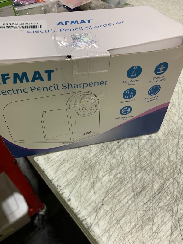 Photo 1 of AFMAT Heavy Duty Electric Pencil Sharpener for Classroom, 6 Holes, Electric Pencil Sharpeners for Home, Pencil Sharpener Plug in for 6-11mm Pencils, Auto Stop, Super Fast, Save Pencils, Black
