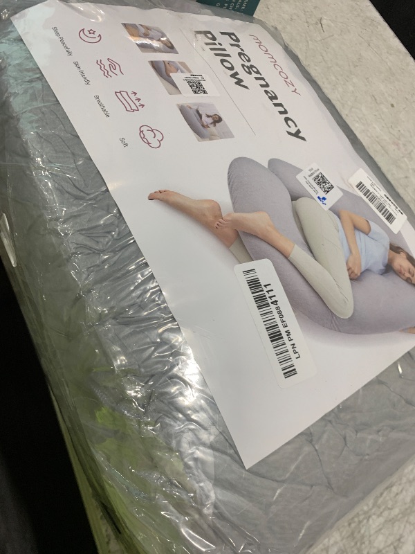 Photo 1 of Momcozy Pregnancy Pillows with Cooling Cover, U-Shaped Full Body Maternity Pillow for Side Sleepers 57 Inch - Support for Back, Hip, Belly, Legs for Pregnant Women