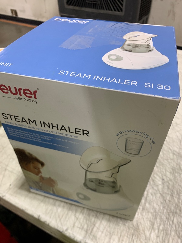 Photo 1 of Beurer SI30 Steam Inhaler for Sinus Congestion & Allergies, Drug-Free, Quick 3-5 Minute Setup, Ultra-Quiet, Face Steamer with Variable Steam Control, Universal Mask