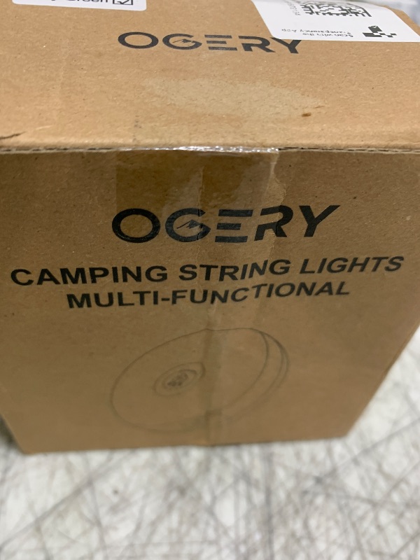 Photo 1 of OGERY 2-Pack Camping String Lights, 4 in 1 Quick Storage 32.8FT Rechargeable Tent Lights String with 8 Lighting Modes, Hanging Waterproof Portable LED Lamp for Outdoor Patio Awning Party Essentials