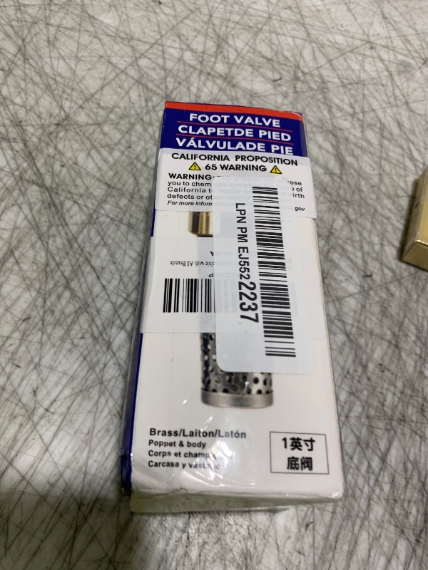 Photo 1 of No-Lead Brass Foot Valve Heavy Duty Backflow Preventer 1" Foot Valve Female Connection for Maintain Pressure & Prevent Reverse Flow, Compatible with All Brands