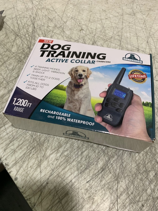 Photo 1 of Pet Union PT0Z1 Premium Dog Training Shock Collar, Fully Waterproof, 1200ft Range (Charcoal)