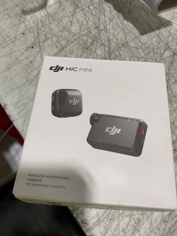 Photo 1 of DJI Mic Mini (1 TX + 1 RX), Wireless Lavalier Microphone for iPhone/Camera/Android, Ultralight, Detail-Rich Audio, Noise Cancelling, Automatic Limiting, Vlog, Streaming, 400m Transmission