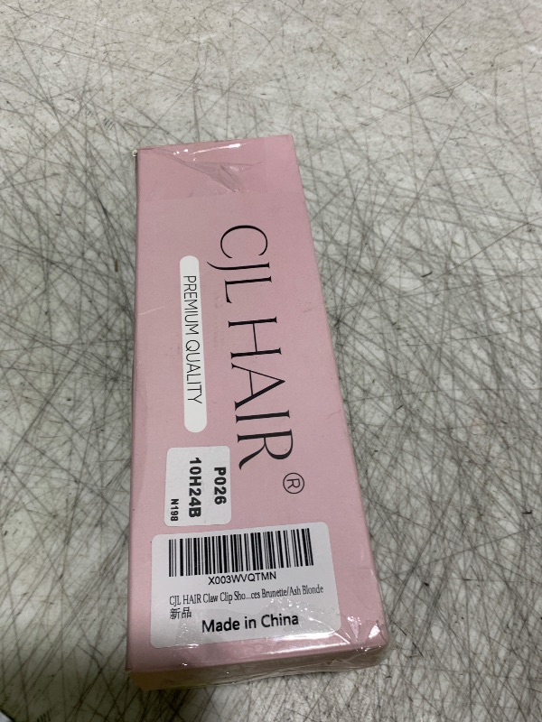 Photo 1 of CJL HAIR Claw Clip Short Ponytail Hair Extensions DIY Bendable Metals Messy Bun Hair Piece for Wonen Wavy Curly Synthetic Fake Hairpieces Brunette/Ash Blonde