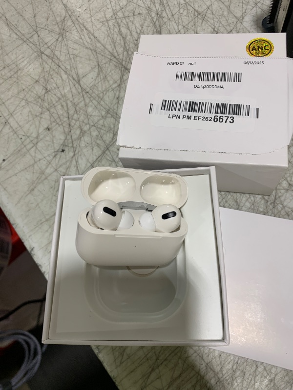 Photo 1 of HISOOS Wireless Earbuds Bluetooth Active Noise Cancelling Headphone Wireless Ear Buds in-Ear Headphones with Charging Case IPX7 Waterproof Earphones for iPhone Android,Music Game Call (White)