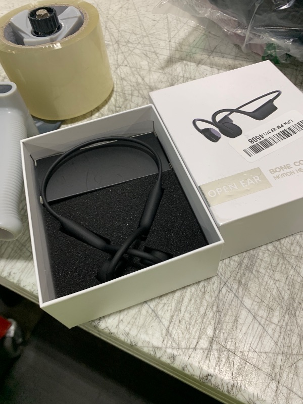 Photo 1 of Bone Conduction Headphones, Wireless Bluetooth Open-Ear Sports Headphones with Mic, Type-C Quick Charging Long Battery Life, Upgrade Waterproof Earphones for Running, Walking, Cycling, Workout, Gift
