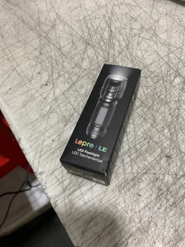 Photo 1 of Lighting EVER LED Flashlights High Lumens, Small Flashlight, Waterproof, Adjustable Focus Flash Light for Outdoor, Emergency, AAA Batteries Included, Tactical & Camping Accessories