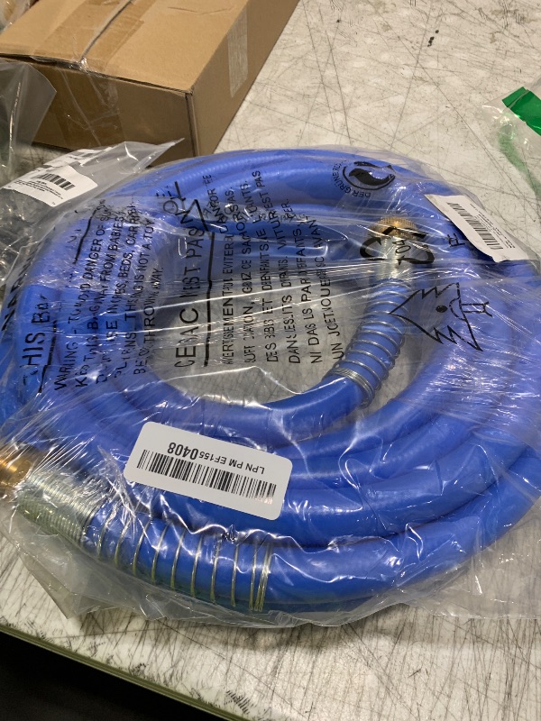 Photo 1 of DAVCO Garden Hose 25 ft, Drinking Water Safe, Flexible and Lightweight - Kink Free, Easy to Coil, Strain Relief Ends, 3/4" Solid Brass Fittings - No Leak, 5/8" ID, RV Water Hose