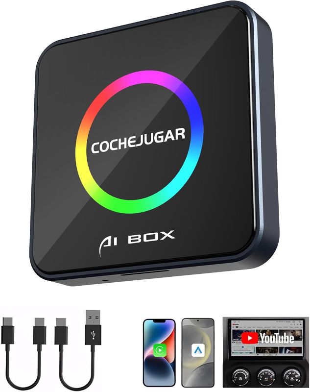 Photo 1 of Wireless CarPlay Adapter AI TVBOX- Supports Netflix, YouTube, Disney+, TikTok, Mirror Link, and Wireless CarPlay & Android Auto Dongle for OEM Wired CarPlay Cars from 2016
