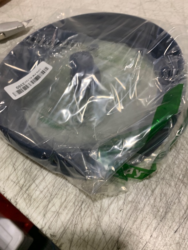 Photo 1 of Microwave Splatter Cover Glass Guard Lid with Collapsible Silicone for Food Pot Plate Cover 9.8 inch Dark Blue