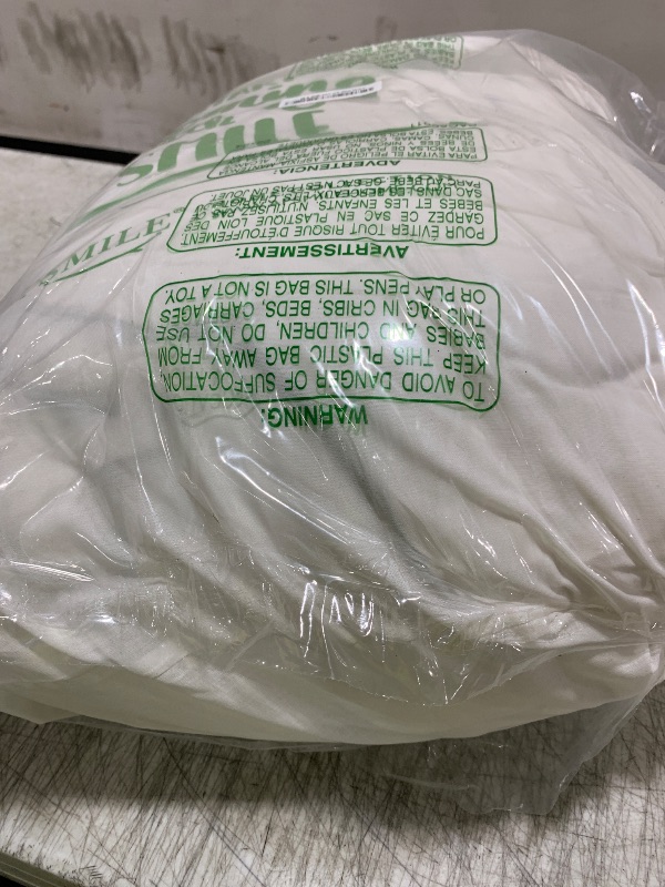 Photo 1 of APSMILE Premium Down Feather Fibers Comforter Oversized Queen Size, All Season Duvet Insert with 8 Corner Tabs, Ultra Soft Poly-Cotton Cover Down Feather Fibers Comforter (White, 98 * 98")