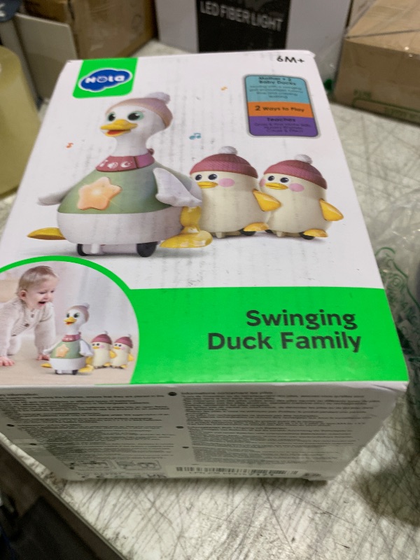 Photo 1 of HOLA Baby Toys 6-12 Months Musical Dancing Duck Toy Set with Mama and Babys Tummy Time Toys, Crawling and Interaction Modes 1 Year Old Girl Boy Baby Easter Gifts Stocking Stuffers