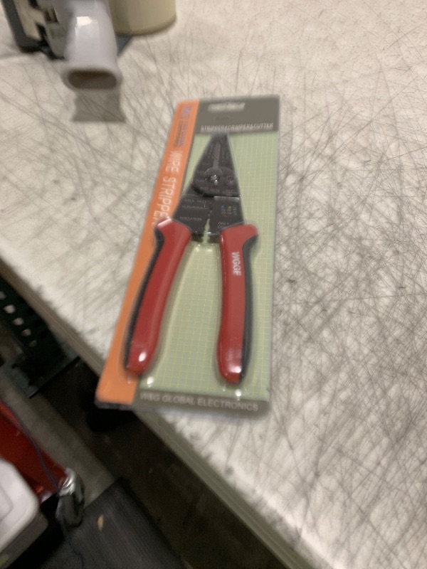 Photo 1 of WGGE WG-015 Professional 8-inch Wire Stripper/wire crimping tool, Wire Cutter, Wire Crimper, Cable Stripper, Wiring Tools and Multi-Function Hand Tool.