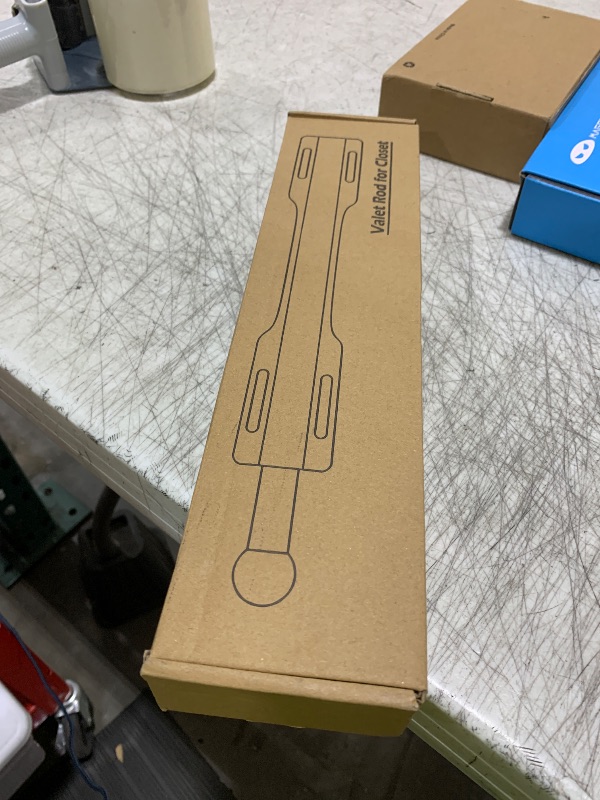 Photo 1 of FIRJOY Valet Rod for Closet Pull Out (Black)