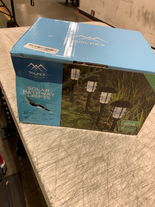 Photo 1 of SOLPEX Solar Lights for Outside, Solar Outdoor Pathway Garden Lights Waterproof, Solar Powered Landscape Lighting for Yard, Garden, Pathway, Patio, Porch, Walkway, Driveway, 8 Pack(Cold White)
