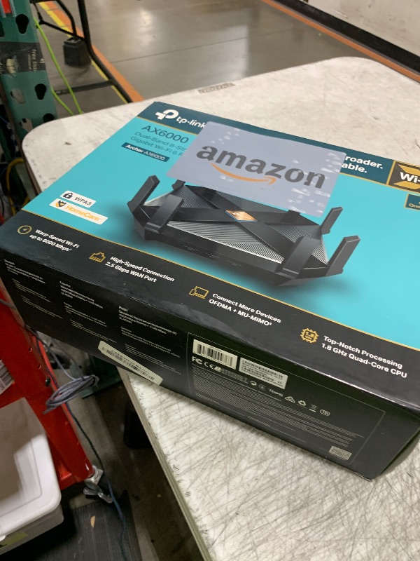 Photo 1 of TP-Link AX6000 WiFi 6 Router(Archer AX6000) -802.11ax Wireless 8-Stream Gaming Router, 2.5G WAN, 8 Gigabit LAN Ports, MU-MIMO, 1.8GHz Quad-Core CPU