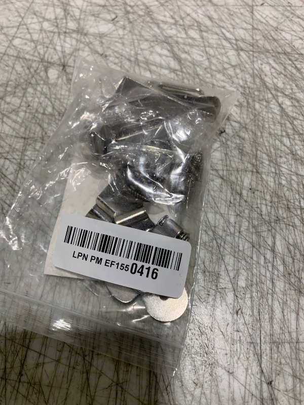 Photo 1 of ZYAMY 4PCS Stainless Steel Spring Loaded Toggle Locks 90 Degree Toolbox Lid Latch Latch Flat Hook Latch with Mounting Screws Silver for Cabinets Wooden Boxes Toolboxes Drawers