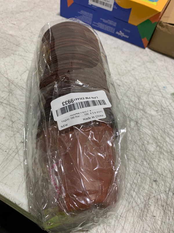 Photo 1 of TAQIXI 100 Packs Plastic Nursery Pots, 4 5 6 Inches Pots for Plants with Drainage Holes, Plants containers for Seedlings, Succulents, Transplanting (100, 4 5 6 Inch)
