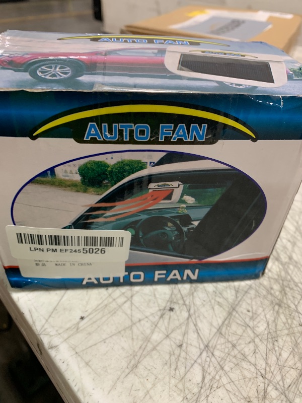 Photo 1 of Solar Power Car Auto Air Vent Cool Fan Cooler Ventilation System Radiator Fan Exhaust Heat Fan Automobile Fan with Rubber (Style-B)