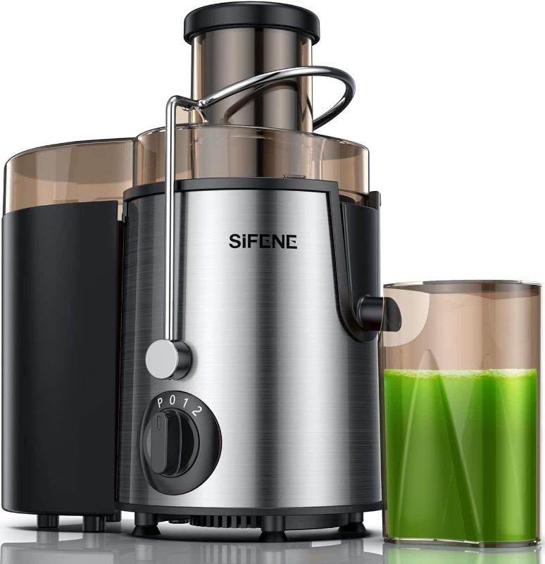 Photo 1 of SiFENE Quick Juicer Machine, Centrifugal Juicer with 3" Big Mouth for Whole Fruits & Veggies, Easy to Clean, Non-BPA Stainless Steel Kitchen Juicer