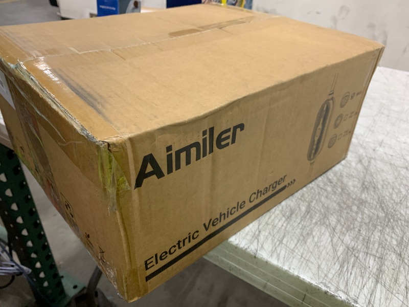 Photo 1 of AIMILER Level 1/2 Tesla Charger(WIFI APP/Plug-play), 16A, 25ft Cable ETL Certified, 240V NEMA 6-20P Plug & 120V 5-15P Adapter, NACS Connector, Portable Electric Car EV Charger for Tesla Models Y/X/3/S