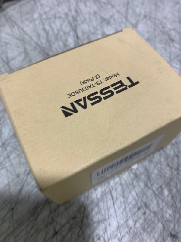 Photo 1 of 2 Pack Type E F Plug Adapter, TESSAN South Korea Outlet Adapter with 3 USB Ports (1 USB C), Schuko Travel Plug for US to Europe EU Spain Germany France Iceland Greece Russia Norway
