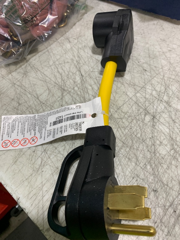 Photo 1 of Nema 14-50P to 14-30R Adapter Cord, 50Amp Dryer Male to 30Amp Dryer Female Power Adapter Cable,14-50 to 14-30 Dryer Power Cord,L=1Foot