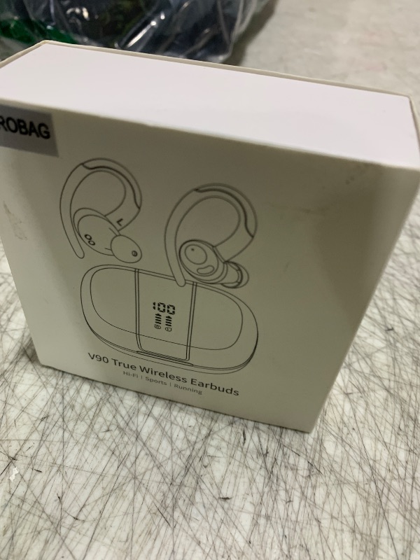 Photo 1 of Wireless Earbuds Bluetooth 5.3 Headphones Sports, 48Hrs Playback Over Ear Buds with CVC8.0 Mic, Bass Stereo Bluetooth Earbuds with Earhooks, LED Display, IP7 Waterproof Earphones for Workout/Running
