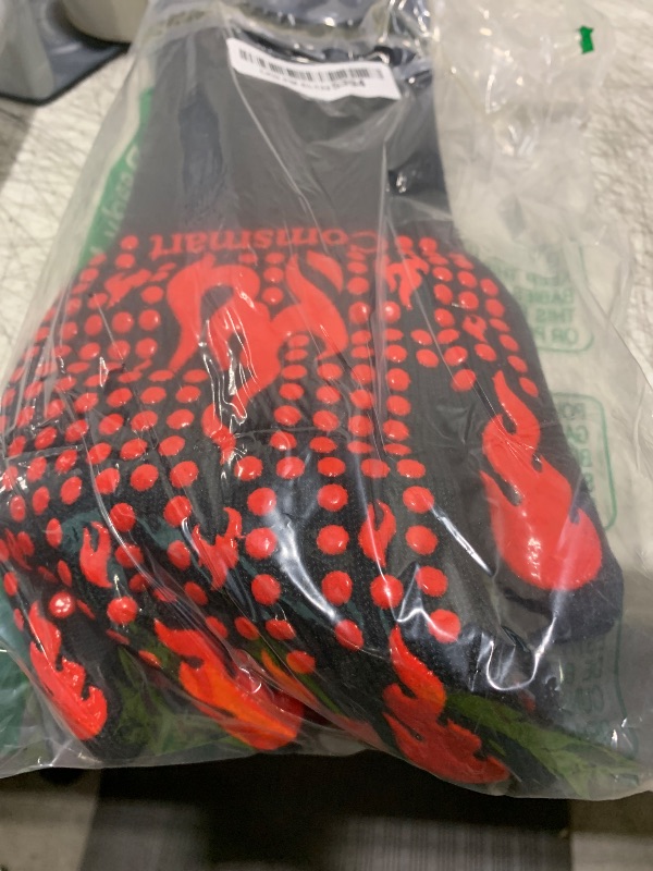 Photo 1 of Comsmart BBQ Gloves, 1472 Degree F Heat Resistant Grilling Gloves Silicone Non-Slip Oven Gloves Long Kitchen Gloves for Barbecue, Cooking, Baking, Cutting