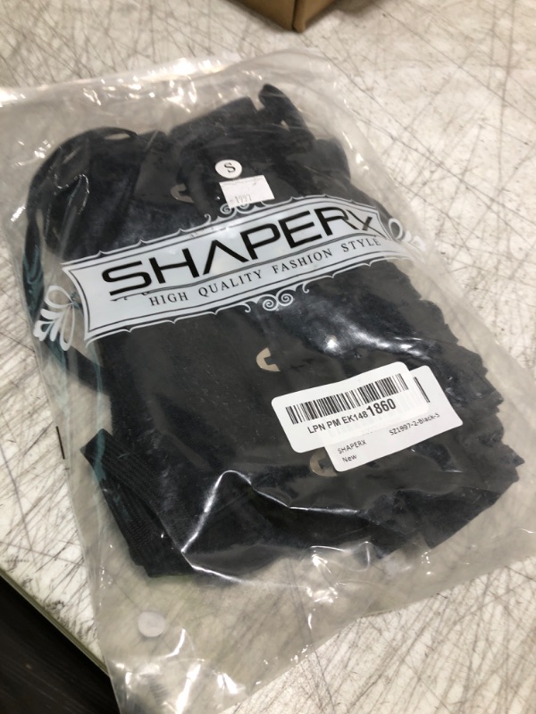 Photo 1 of SHAPERX Women's 26 Steel Boned Corset Heavy Duty Waist Trainer Corset Shaper Breathable Mesh Slimming Trimmer Cincher,SZ1997-2-Black-S