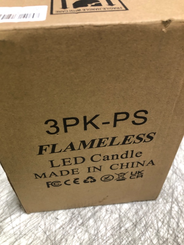 Photo 1 of Flameless Candles Battery Operated Candles- Flickering LED Candles with Realistic 3D Buld and Remote Control &Timer for Wedding Birthday Halloween Christmas Decorations(Gray) Set of 3