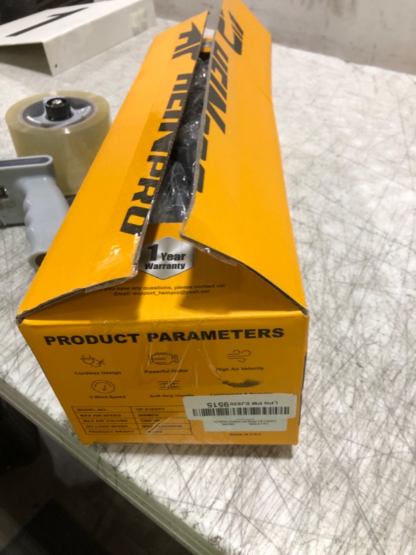 Photo 1 of HEINPRO Cordless Leaf Blower Compatible with Dewalt 20V Max Battery (Battery not Included), Up to 200MPH Small Electric Leaf Blower, 3 Speeds Mode, Battery Powered Mini Leaf Blowers for Patio